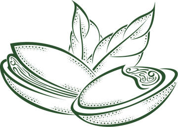 outlined icon of a pistachio